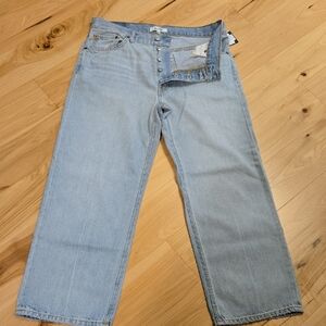 NWT Re/Done Loose Crop Jean Size 27